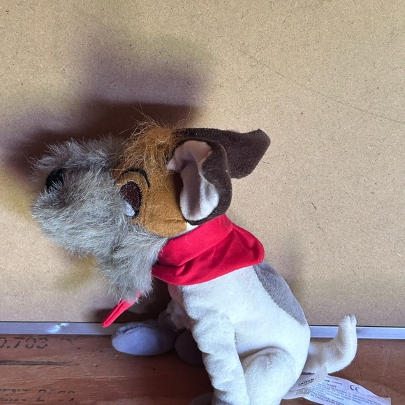 Disney Oliver & Company Dodger Dog Plush 7" Stuffed Animal Beans - Picture 6 of 12